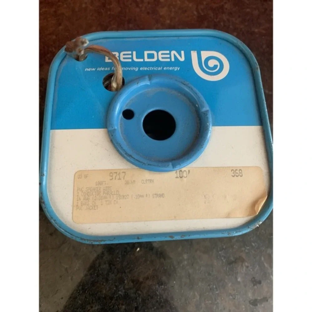 Vintage Belden 9717 Clear Speaker Wire 14 AWG - Approx 80-90 Ft Remaining